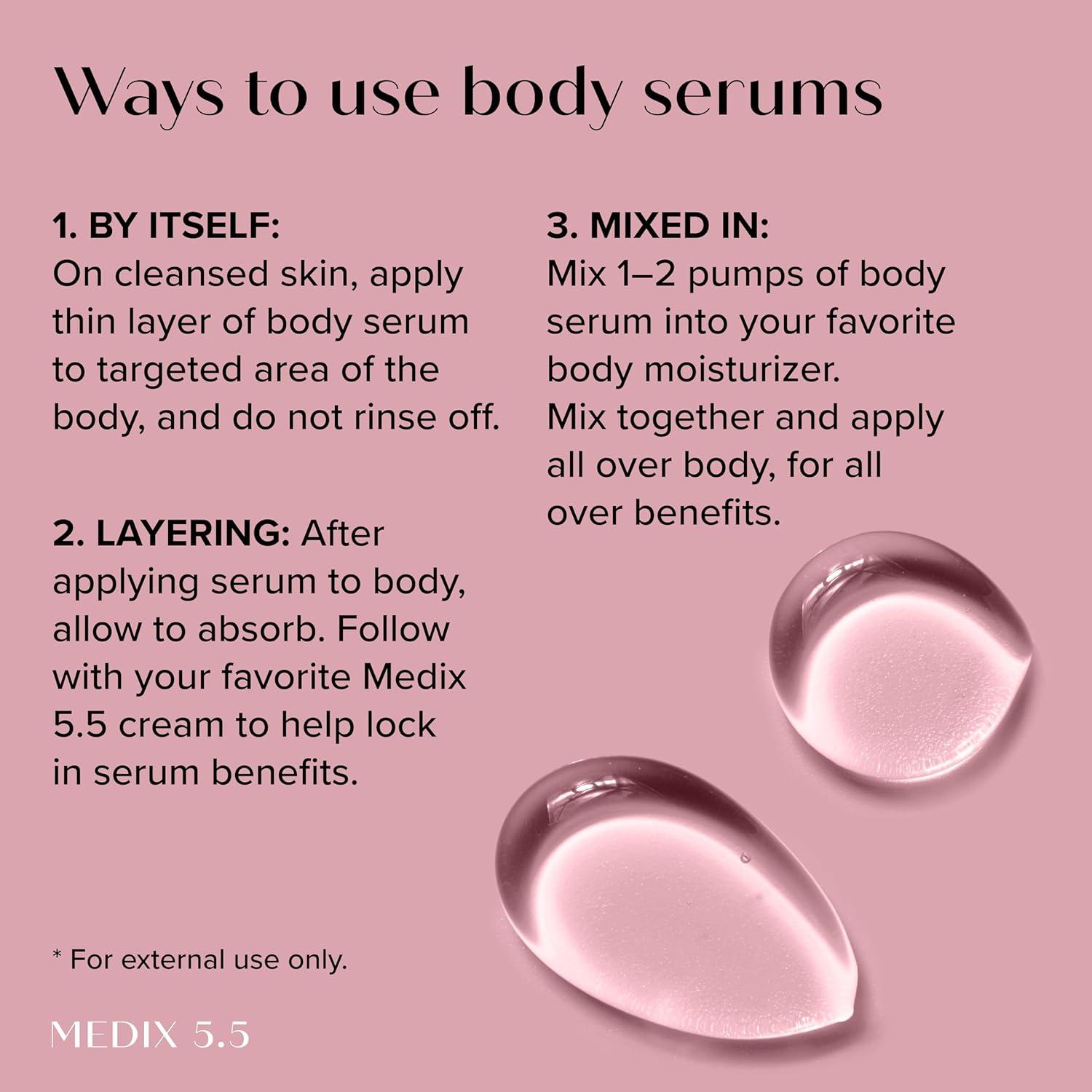 imageMEDIX Fragrance Free Firming Retinol Body Lotion 3 Hyaluronic Acid Serum Booster 2pc Skin Care Set Crepey Skin Care Treatment Anti Aging Body Cream amp Face Moisturizer For Crepe Skin amp Dry SkinFragranceFree Retinol Cream 3 Hyaluronic Acid Serum Set