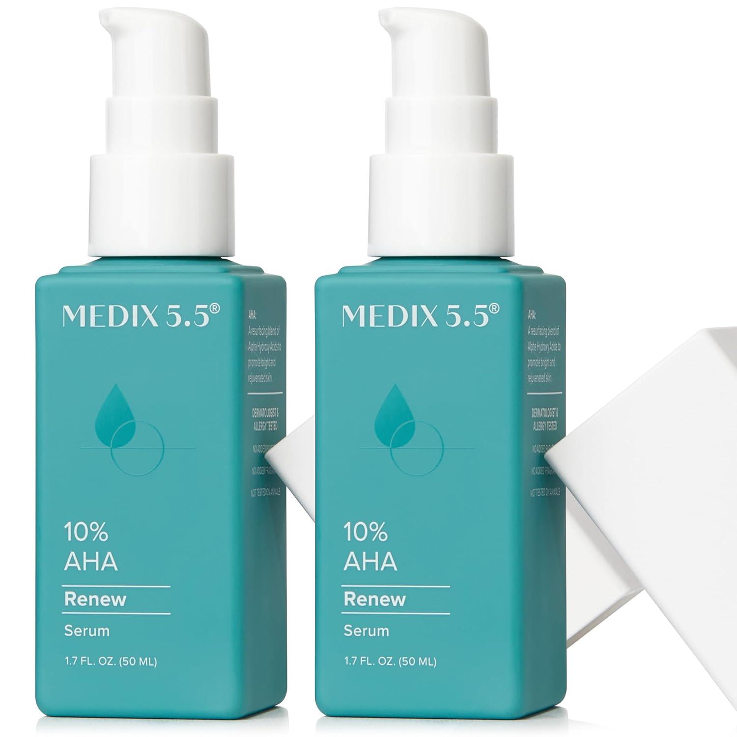 imageMEDIX Fragrance Free Firming Retinol Body Lotion 3 Hyaluronic Acid Serum Booster 2pc Skin Care Set Crepey Skin Care Treatment Anti Aging Body Cream amp Face Moisturizer For Crepe Skin amp Dry Skin10 AHA Renew Exfoliating Booster