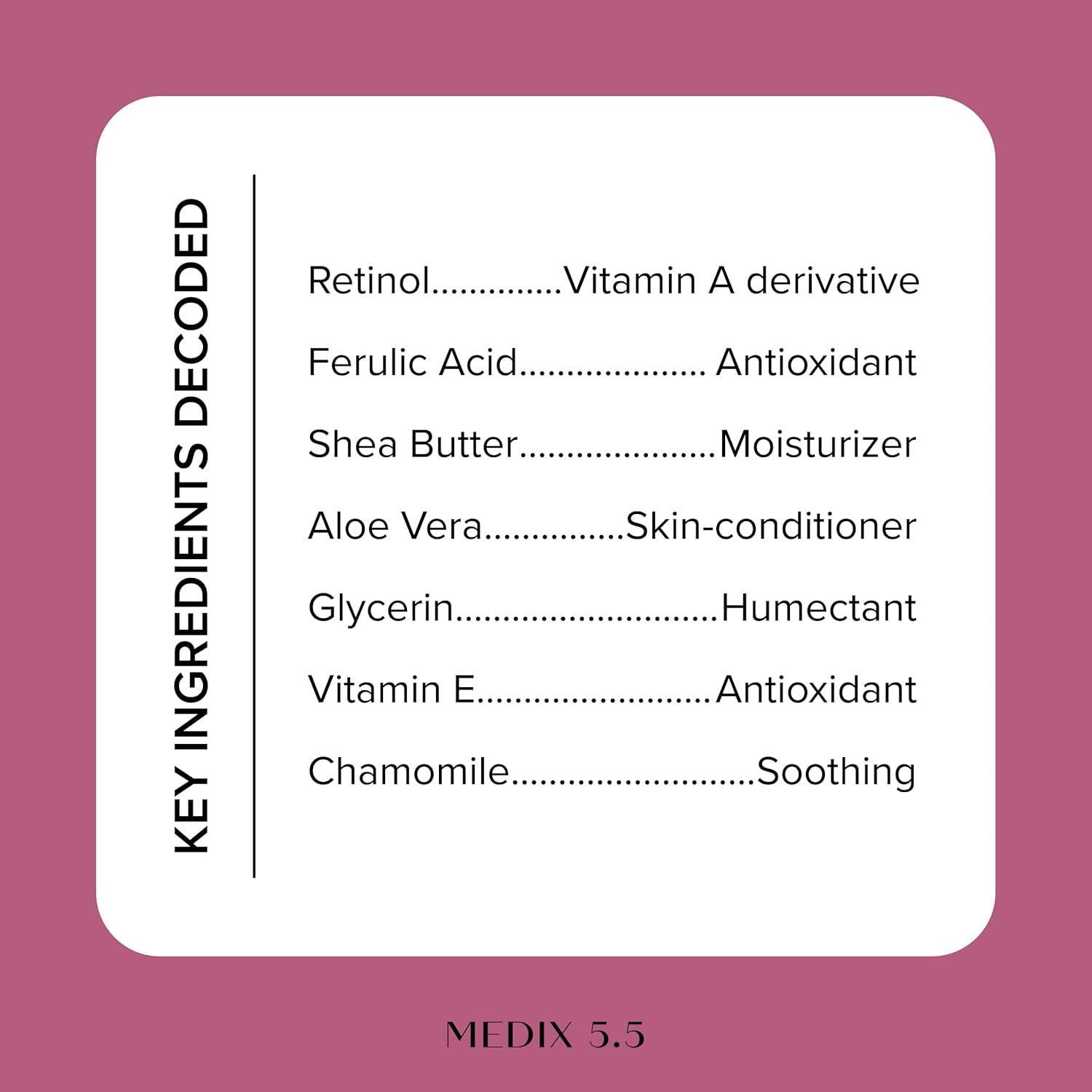 imageMEDIX Anti Aging Skin Care 3PC Set Retinol Body Cream Exfoliating AHA Glycolic Acid Foaming Face amp Body Wash Vitamin F Booster Serum Wash Treat Hydrate Skincare Set1 Retinol Firming Cream