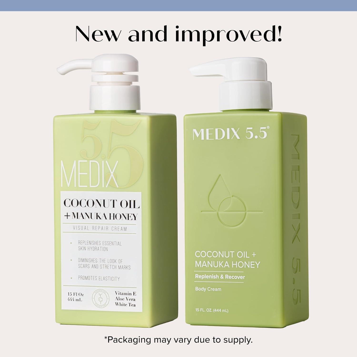 imageMEDIX Anti Aging Skin Care 3PC Set Retinol Body Cream Exfoliating AHA Glycolic Acid Foaming Face amp Body Wash Vitamin F Booster Serum Wash Treat Hydrate Skincare Set6 Coconut Oil Manuka Honey Cream