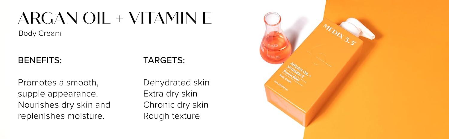 imageMEDIX Anti Aging Skin Care 3PC Set Retinol Body Cream Exfoliating AHA Glycolic Acid Foaming Face amp Body Wash Vitamin F Booster Serum Wash Treat Hydrate Skincare Set5 Argan Oil Dryness Relief Cream