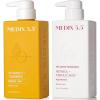MEDIX Anti Aging Skin Care 3PC Set | Retinol Body Cream + Exfoliating AHA Glycolic Acid Foaming Face & Body Wash + Vitamin F Booster Serum, Wash + Treat + Hydrate Skincare Set(Vitamin C + Unscented Retinol Cream)