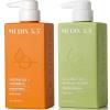 MEDIX Anti Aging Skin Care 3PC Set | Retinol Body Cream + Exfoliating AHA Glycolic Acid Foaming Face & Body Wash + Vitamin F Booster Serum, Wash + Treat + Hydrate Skincare Set(Coconut Oil + Argan Oil)