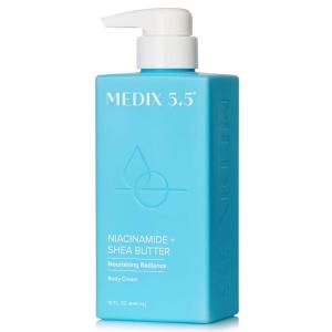 MEDIX Anti Aging Skin Care 3PC Set | Retinol Body Cream + Exfoliating AHA Glycolic Acid Foaming Face & Body Wash + Vitamin F Booster Serum, Wash + Treat + Hydrate Skincare Set(8 – Niacinamide Brightening Lotion)