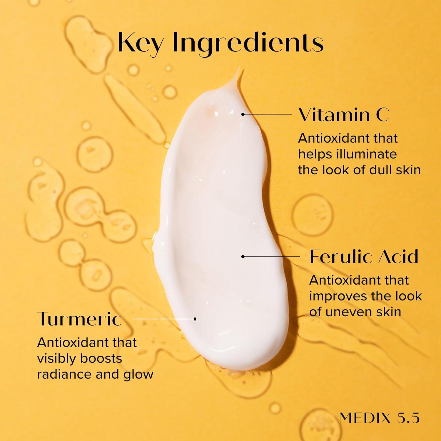 imageMEDIX Nourish amp Glow 3PC Skin Care Set Citrus Vitamin C Body Wash Cleanser Brightening Vitamin C Cream Coconut Body Lotion Moisturizer Gift Box Anti Aging Skin Care Products Gifts For Women