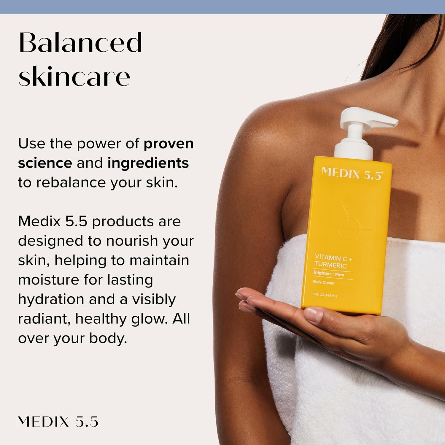 imageMEDIX Smooth amp Glow 3PC Skin Care Set Glycolic Acid Exfoliating Body Wash Gel Brightening Vitamin C Cream Firming Retinol Body Lotion Gift Box Skin Care Products Gifts For Women
