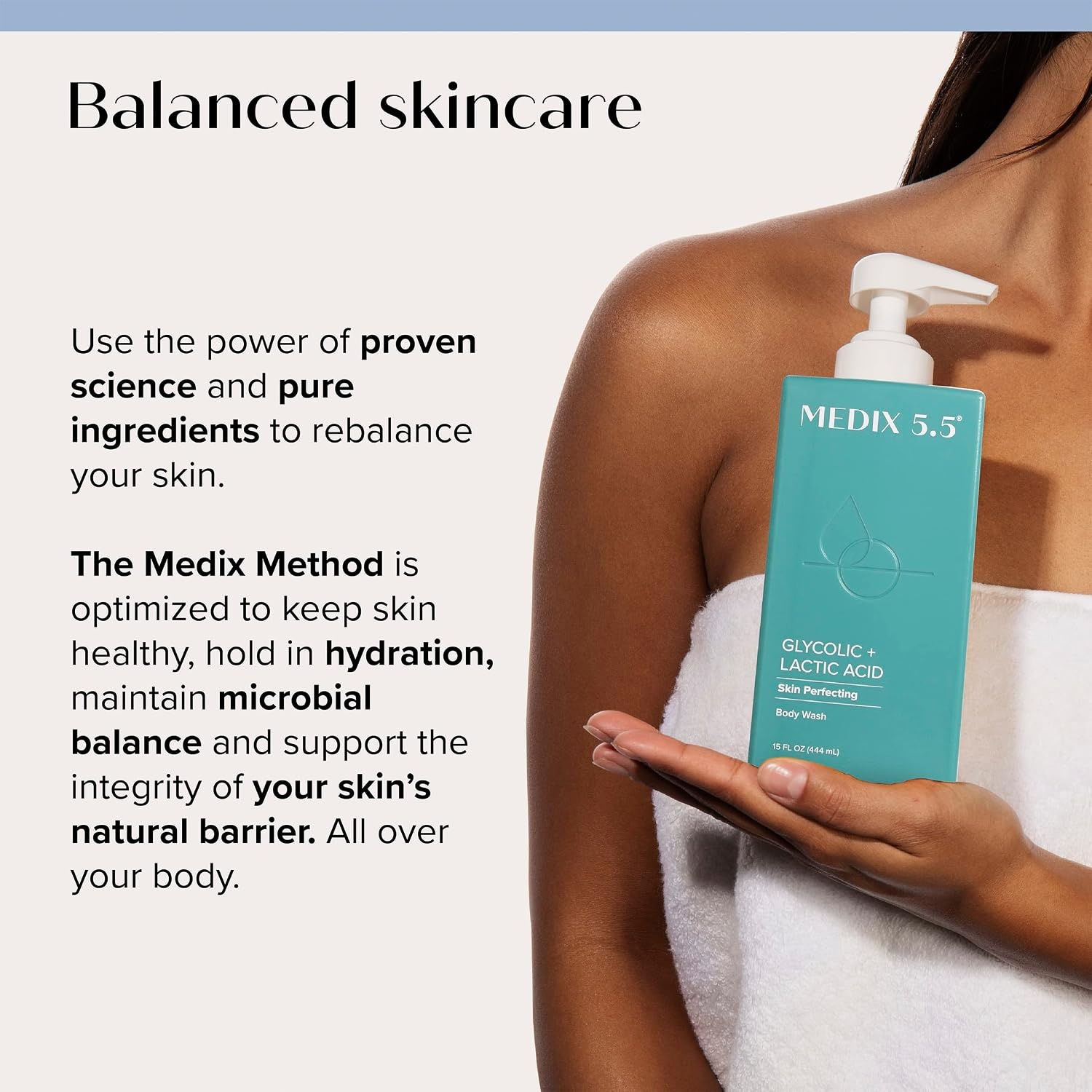 image:imageMedix 55 Retinol Age Rewind Body Treatment Cream Glycolic Acid Exfoliating Body Wash Set